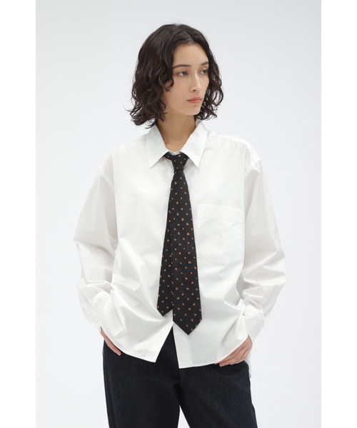 ブラウス シャツ LONG STAPLE COTTON POPLIN レディース