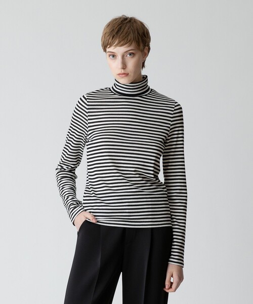 allureville（アルアバイル） tシャツ ハーフミラノボーダープル