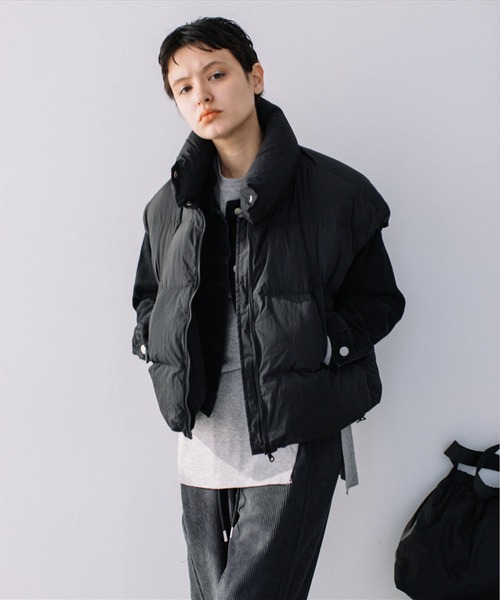 SUWDEE ダウンベスト ベスト batting short vest レディース