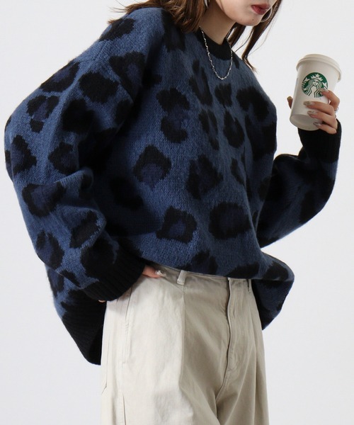 【極暖⛳️】V12 ヴィトゥエルブ ALINE KNIT ニット スウェット XL Alite cloth ニット セーター ロゴ刺繍入りクルーネック