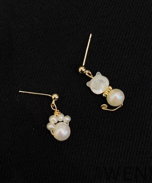 COO+i（クーイ） ピアス 「選べる ピアス イヤリング」猫・肉球