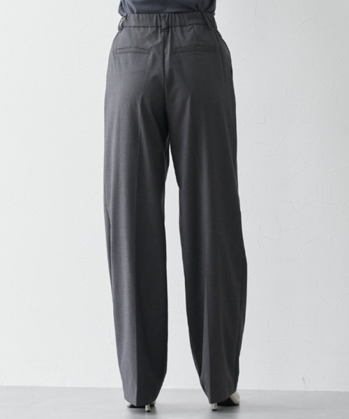 slattgir（スラットジール） パンツ 高身長 ウール調きれい見えみえ