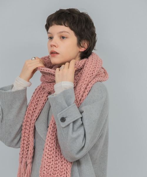 【関税込み】Stanley Raffington ニット マフラー FRATELLI TALLI マフラー ストール Fratelli Talli フリンジ