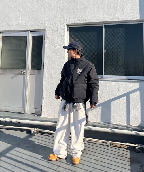 centimeter ダウンジャケット ダウン Doodle logo puffer jacket 