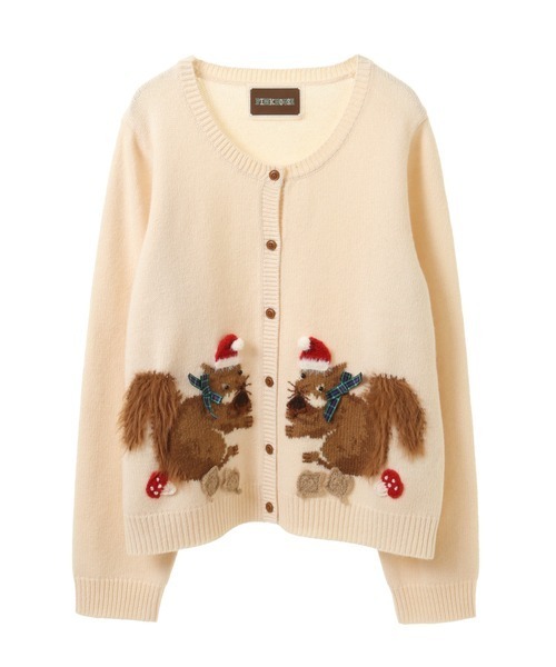 PINK HOUSE（ピンクハウス） カーディガン ウィンターフォレスト