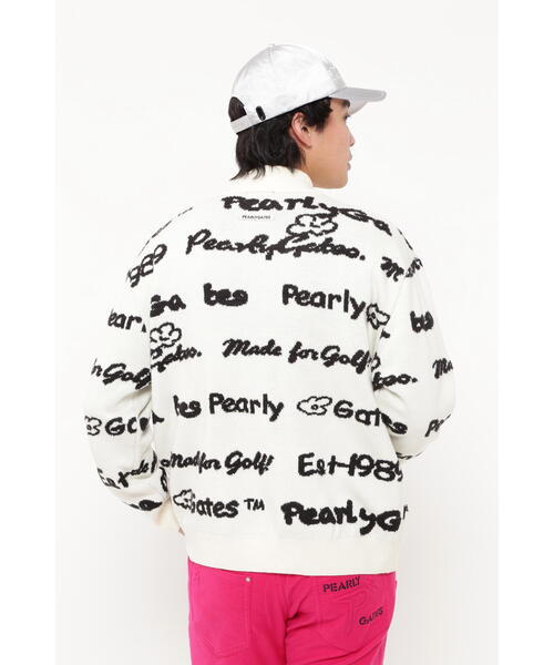 PEARLY GATES セーター ニット 「PEARLY GATES」天竺×ロゴ