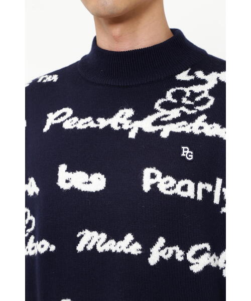 PEARLY GATES ロゴプリント セーター PEARLY GATES セーター ニット 「PEARLY GATES」天竺×ロゴ