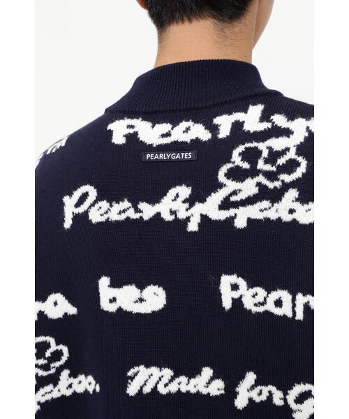 PEARLY GATES ロゴプリント セーター PEARLY GATES セーター ニット 「PEARLY GATES」天竺×ロゴ
