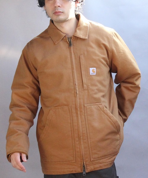 carhart　アウター　sサイズ Carhartt ブルゾン アウター フランネル裏地付きダック