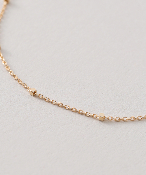 ネックレス グリッターチェーン55cmネックレス K10 レディース