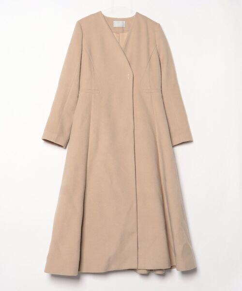 CELFORD（セルフォード） ノーカラーコート 38 ベージュ レディース