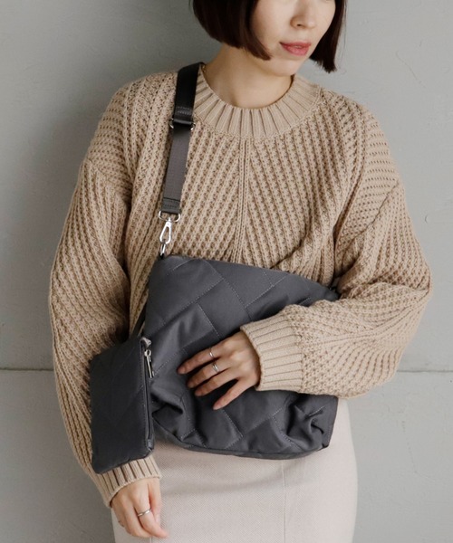 「VitaFelice」 ショルダーバッグ FREE グレー レディース_画像8