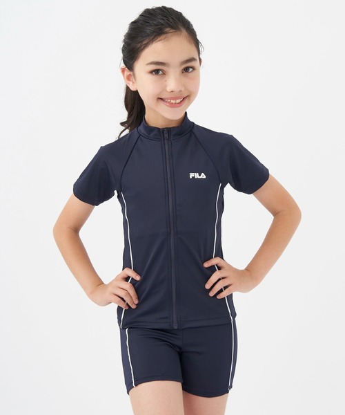FILA（フィラ） 水着 「男女兼用」スクール水着 (半袖セパレート) キッズ 子供 男の子 女の子 : ZOZOTOWN Yahoo!店 ...