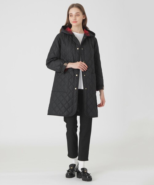 極美品 ブラックレーベルクレストブリッジ チェック キルティング ダブルPコート 極美品】ブラックレーベルクレストブリッジ ウールコート ダブル