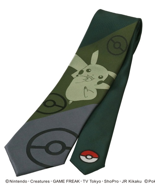 ポケットモンスターピカチュウ ネクタイ レア⭐️希少 BRICK HOUSE by TOKYO SHIRT ネクタイ Pocket Monsters ポケモン