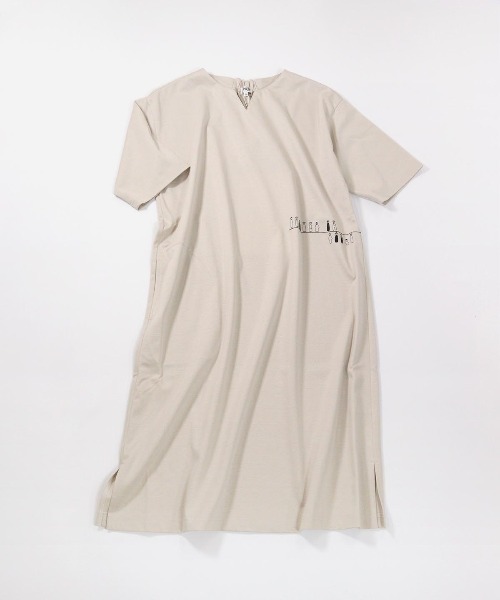 PICONE ワンピース STUDIO PICONE ワンピース UV冷感サイド刺繍ワンピース