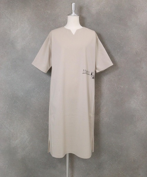 PICONE ワンピース STUDIO PICONE ワンピース UV冷感サイド刺繍ワンピース