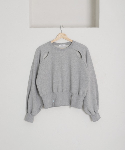 トレーナー スウェット zip slit sweatshirt / ジップスリットスウェット レディース