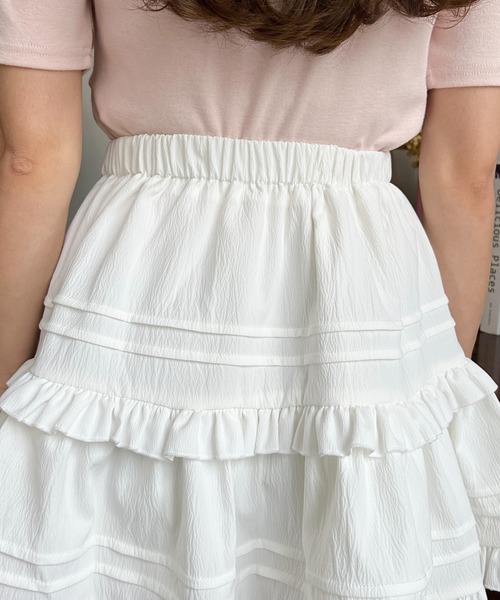 moment+ スカート フリルティアードミニスカート : ZOZOTOWN