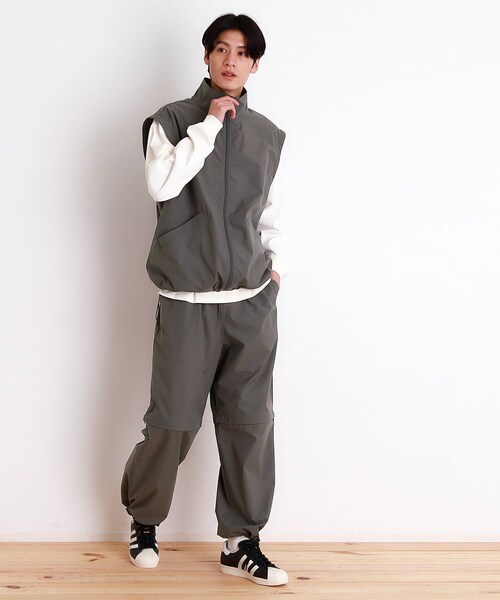 THE SHOP TK ブルゾン アウター デタッチャブルスタンドブルゾン