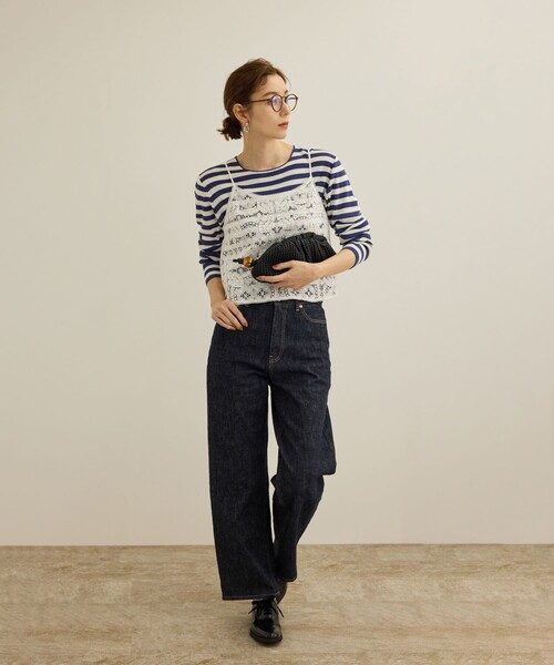tシャツ 「洗える」ウォッシャブルシルク 総針ボーダープルオーバー レディース | ROPE' | 04