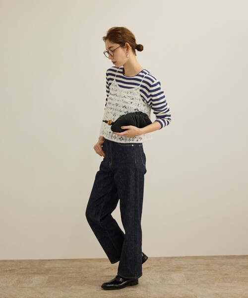 tシャツ 「洗える」ウォッシャブルシルク 総針ボーダープルオーバー レディース | ROPE' | 11
