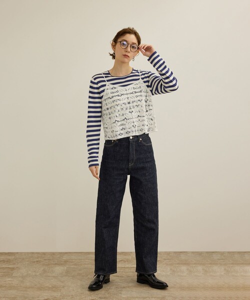 tシャツ 「洗える」ウォッシャブルシルク 総針ボーダープルオーバー レディース | ROPE' | 12