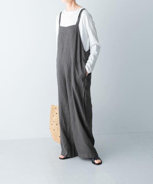新品　かぐれ　リネンサロペット リネンサロペット（サロペット/オーバーオール）｜かぐれ