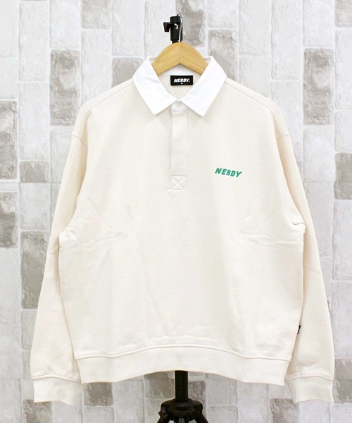 E. TAUTZ イートウツ 23SS ラグビースウェット シャツ ポロ バイカラー 