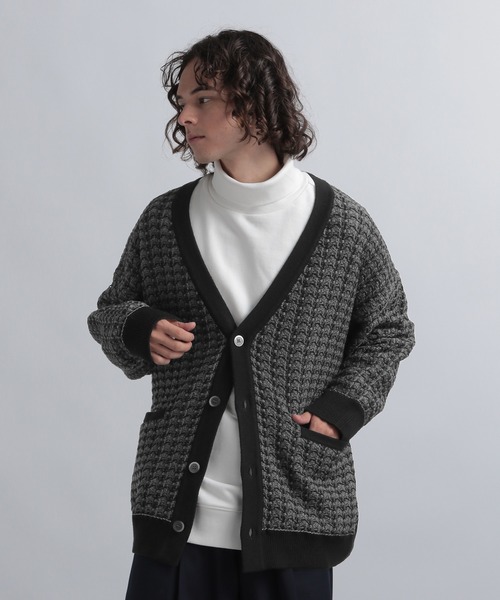 HARE（ハレ） ニットカーディガン FREE ブラック メンズ : ZOZOTOWN
