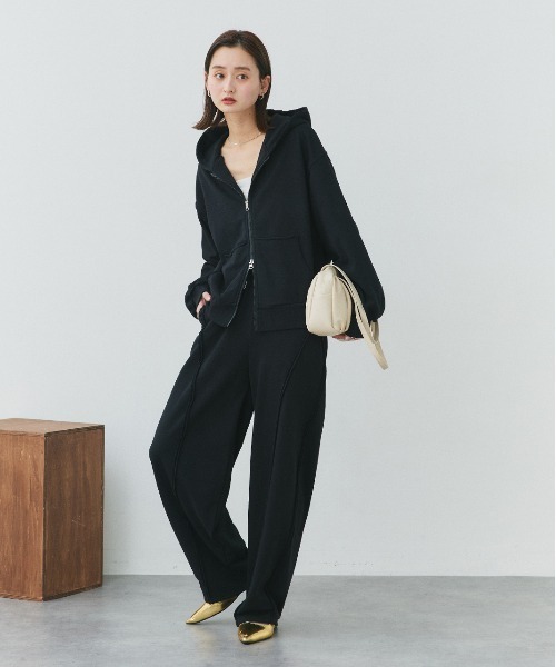 ad thie（アドティエ） パーカー アウトシーム ダブルジップパーカー