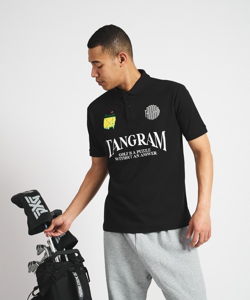 Tangram × Ramidus 黒 ポロシャツ TANGRAM（タングラム） ポロシャツ ZOZOTOWN 限定 TANGRAM TEAM POLO