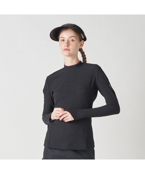 VIVA HEART 黒 タートルネックシャツ　サイズ42　ビバハート VIVA HEART（ビバハート） ブラウス シャツ 「VIVA HEART/GOLF」カット