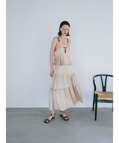 ワンピース 2way T-Strap Tiered Dress / sahara sahara new arrival 2way T-Strap Tiered Dress 上下取り外しが