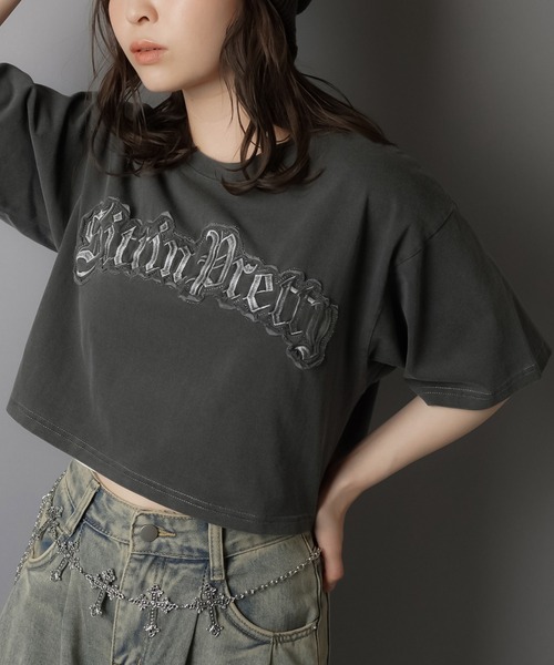 売れ筋商品|||ビーヤング Tシャツ レディース トップス BYPIRENI - Top - black SPINNS tシャツ ピグメントショートTシャツ レディース