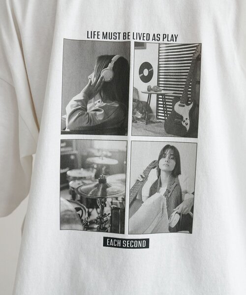 Discoat（ディスコート） tシャツ 半袖 「WEB限定」モノクロフォト