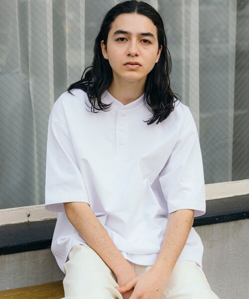 フリークスストア FREAK'S STORE（フリークスストア） ヘンリーネック tシャツ 速乾