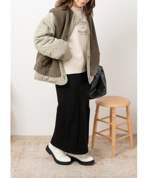 「Amourire」 ブルゾン フリー アイボリー レディース_画像7