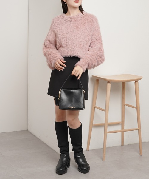 「Chico」 長袖ニット FREE グレー レディース_画像2