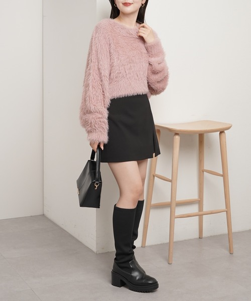 「Chico」 長袖ニット FREE グレー レディース_画像3