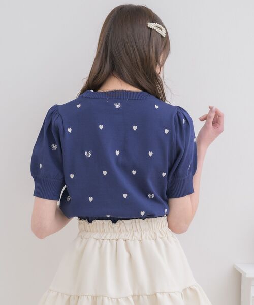 Emsexcite ニット セーター ロゴ入り総刺繍NTPO レディース