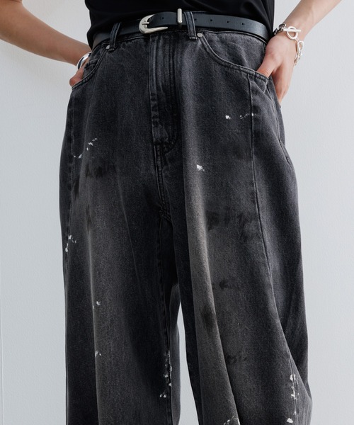 SINSS ジーンズ Baggy silhouette curve denim / バギー