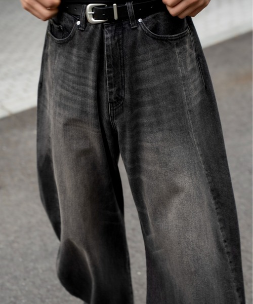 SINSS ジーンズ Baggy silhouette curve denim / バギー