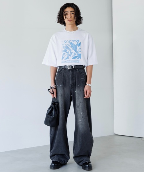 SINSS ジーンズ Baggy silhouette curve denim / バギー