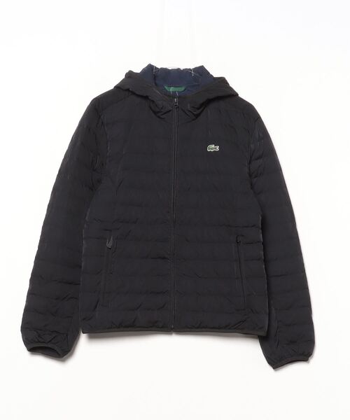 LACOSTE（ラコステ） ダウンジャケット 48 ブラック メンズ : ZOZOTOWN