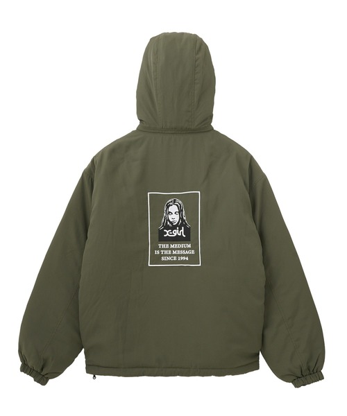 Xgirl ジャンバー Sサイズ X-girl ブルゾン ジャンバー FACE PATCH REVERSIBLE JACKET
