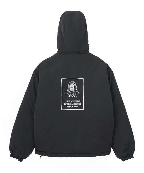 Xgirl ジャンバー Sサイズ X-girl ブルゾン ジャンバー FACE PATCH REVERSIBLE JACKET