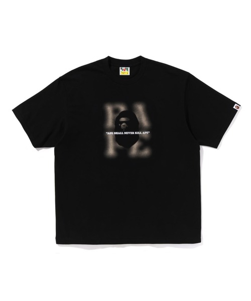 A BATHING APE（アベイシングエイプ） tシャツ BLUR LOGO RELAXED FIT 