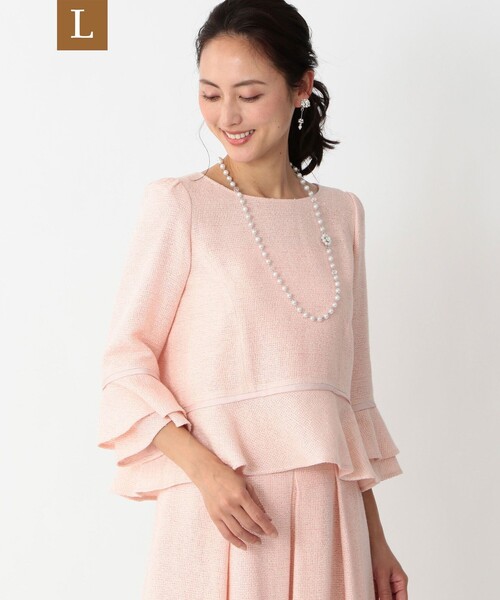 「TO BE CHIC」 半袖ブラウス 46 ピンク レディース