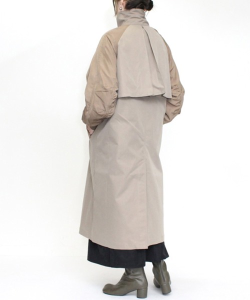 「STYLEBLOCK」 ステンカラーコート M ブラック レディース_画像6